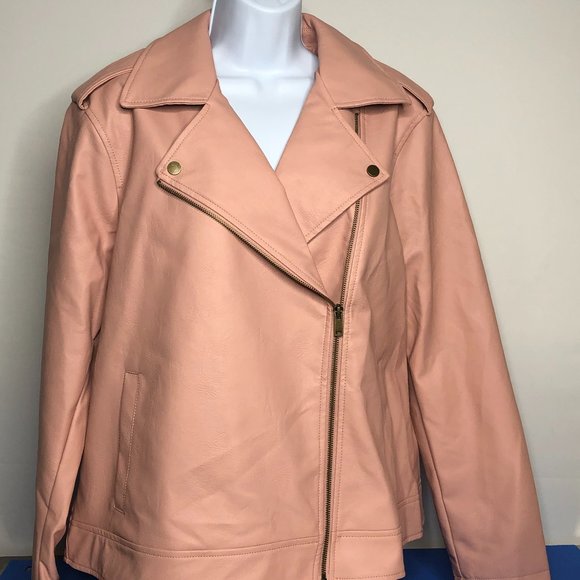 Universal Thread Jackets & Blazers - Universal Thread Blush Pink Faux Leather Jacket